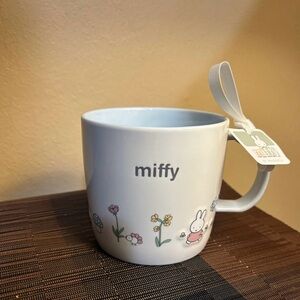 Miffy by Magenta Spring Flowers Garden White Ceramic Coffee Mug